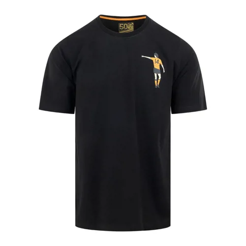 Cruyff Nederland Dos Rayas Graphic T-Shirt - Zwart