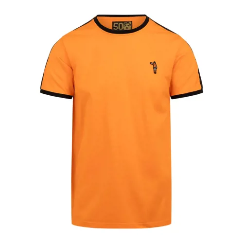 Cruyff Nederland Dos Rayas Ringer T-Shirt - Oranje