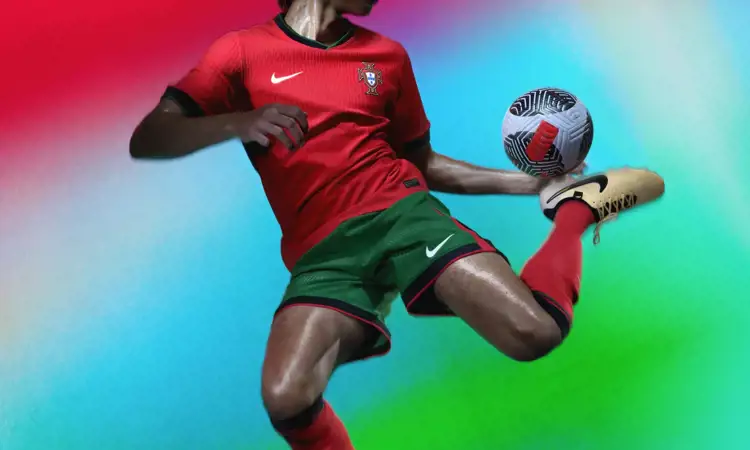 Portugal Euro 2024 voetbalshirt in stijl nationale vlag