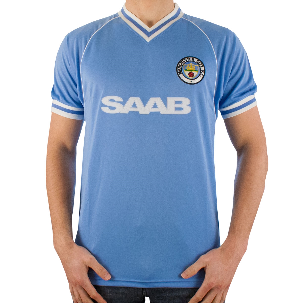 Official Retro Manchester City 1978 Retro Football Shirt 100/% Nylon