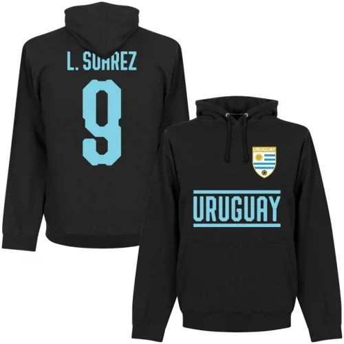 Uruguay Suarez trui met capuchon - Zwart