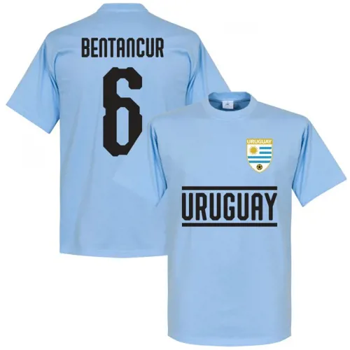 Uruguay Bentancur Team T-Shirt - Licht Blauw