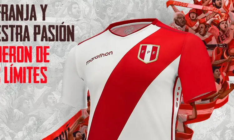 Het Peru voetbalshirt van Marathon voor 2018-2019
