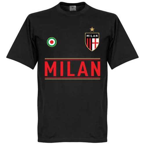 AC Milan team t-shirt - Zwart 