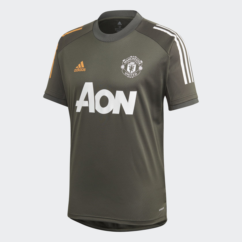 Groen Manchester United trainingsshirt 2020-2021