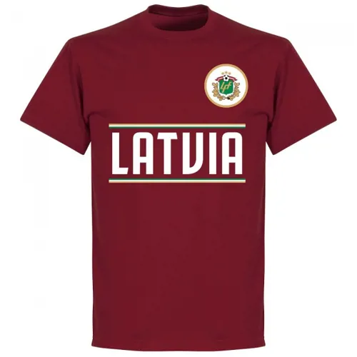 Letland Team T-Shirt - Bordeaux 