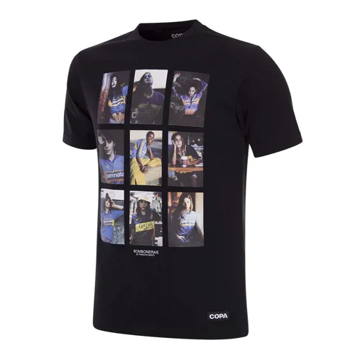 Boca Juniors Bomboneras Collage T-Shirt - Zwart