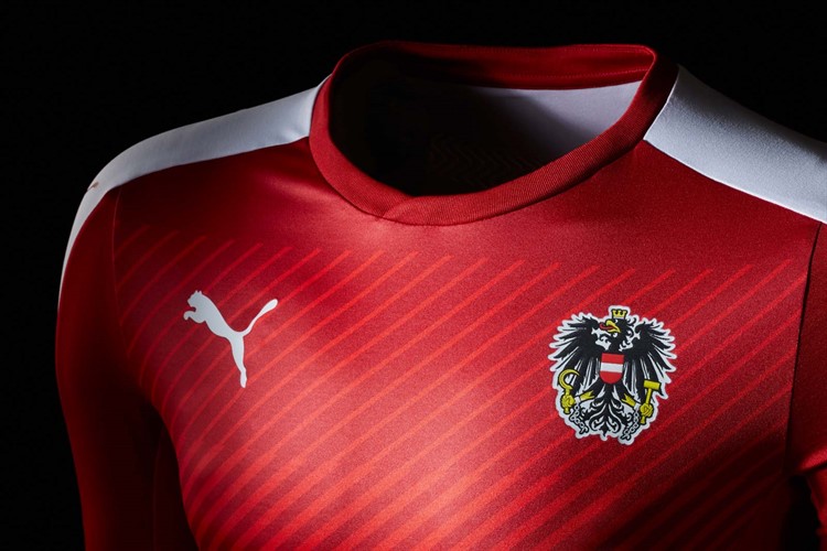Oostenrijk -voetbalshirt -euro -2016