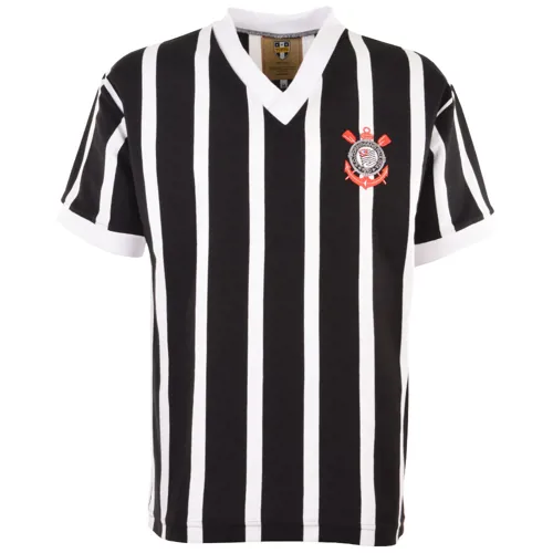 Corinthians retro voetbalshirt jaren '70 - Zwart/Wit