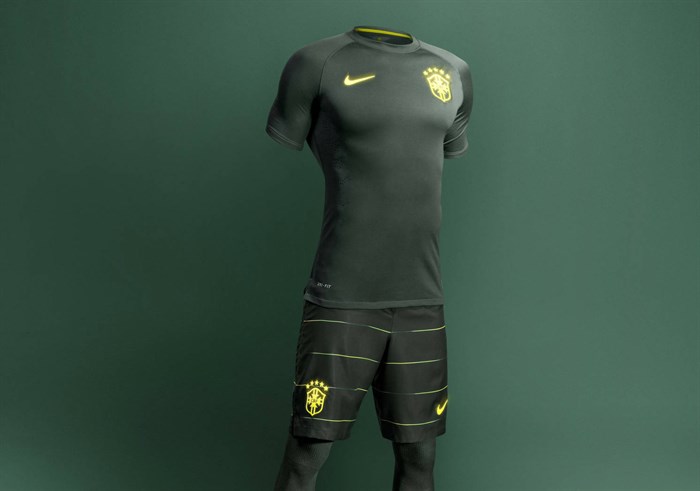 Brazilië 3e Shirt 2015 Donker Groen