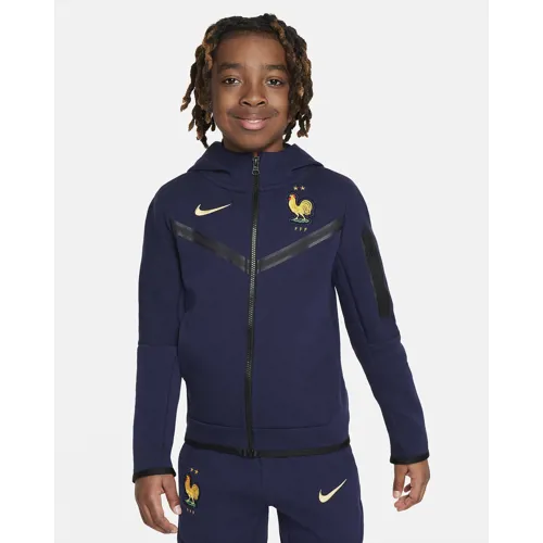 Frankrijk Nike Tech Fleece vest kinderen 2024-2025 - Navy