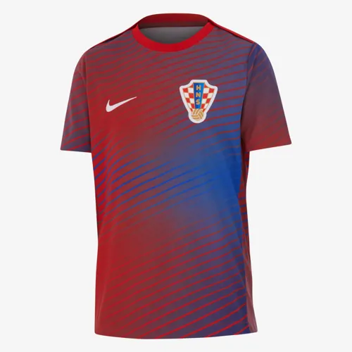 Kroatië warming-up shirt kinderen 2024-2025 - Blauw/Rood