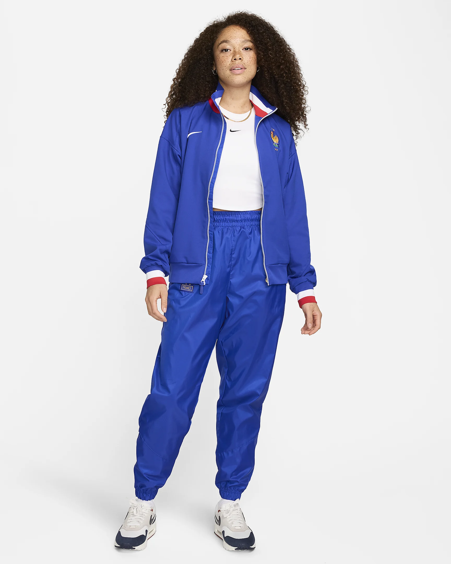 Frankrijk EK 2024 trainingsjack in stijl thuisshirt en vlag!