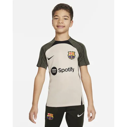 Barcelona trainingsshirt 2023-2024 - Beige Legergroen - Kinderen