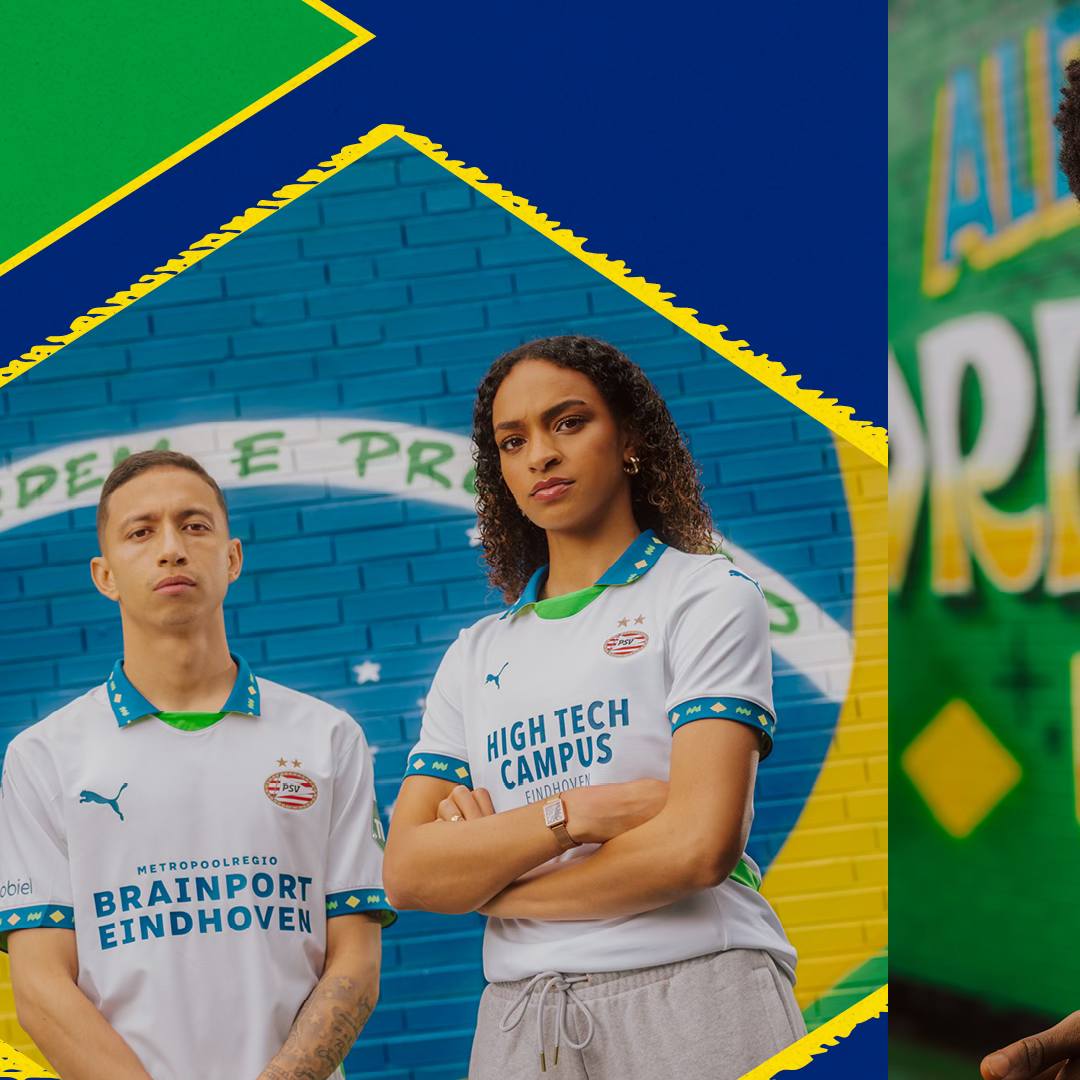 PSV 3e shirt 20242025 ode aan Braziliaanse spelers