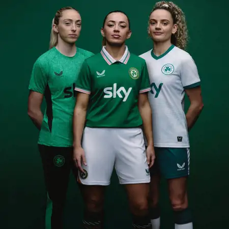 Dit zijn de Ierland vrouwen voetbalshirts 2025-2026