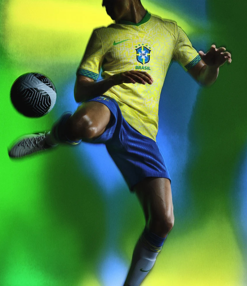 Brazilië Copa América 2024 thuisshirt viert heritage