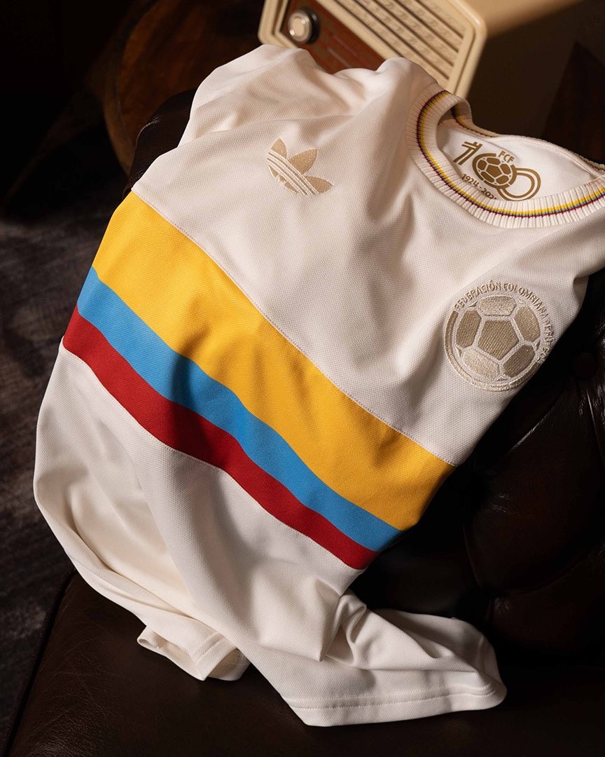 adidas lanceert Colombia voetbalshirt ter ere 100 jarig bestaan voetbalbond