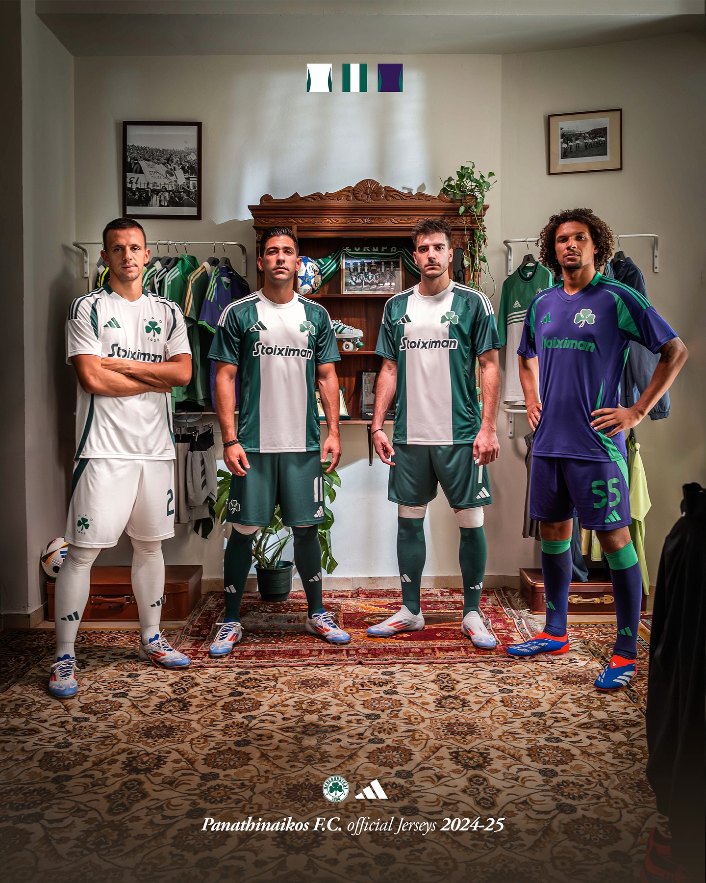 Dit zijn de Panathinaikos voetbalshirts 2024-2025