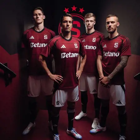 Dit zijn de Sparta Praag voetbalshirts 2024-2025