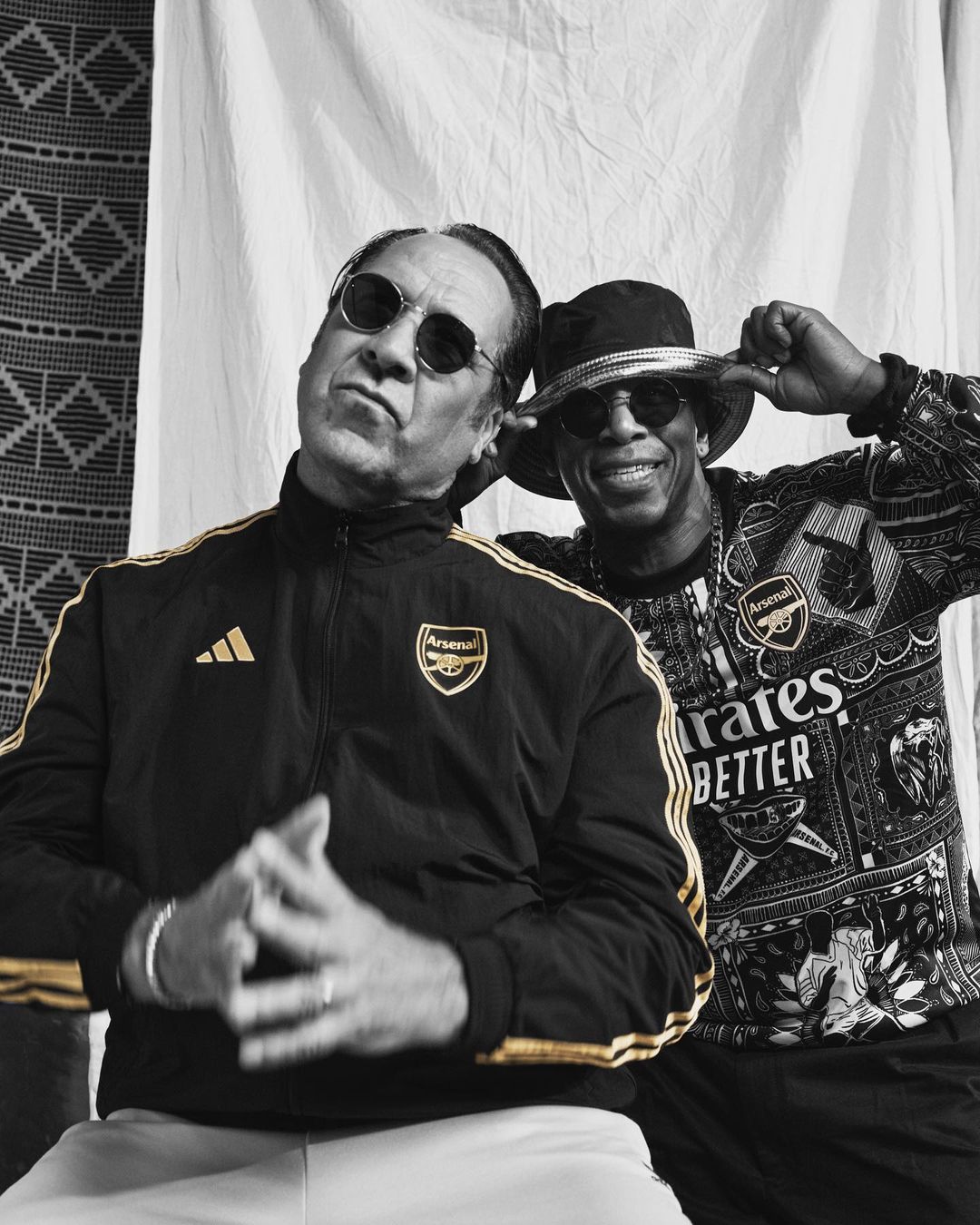 Arsenal warming-up shirt en trainingsjack eerbetoon aan Ian Wright