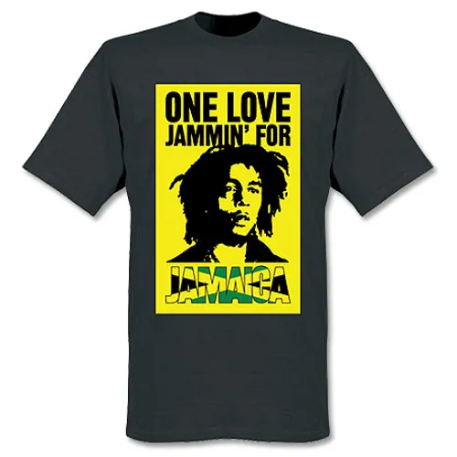 Jamaica Bob Marley t-shirt - Zwart 