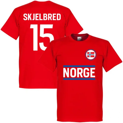 Noorwegen Skjelbred Team T-Shirt  - Rood