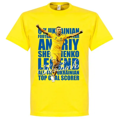 Oekraïne Shevchecko Legend T-Shirt - Geel