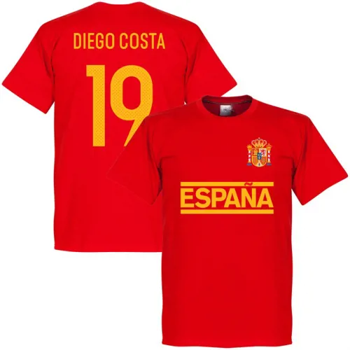 Spanje fan t-shirt Diego Costa