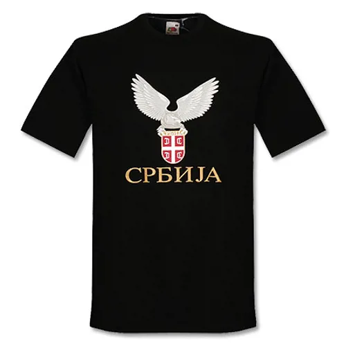 Servië logo T-Shirt - Zwart