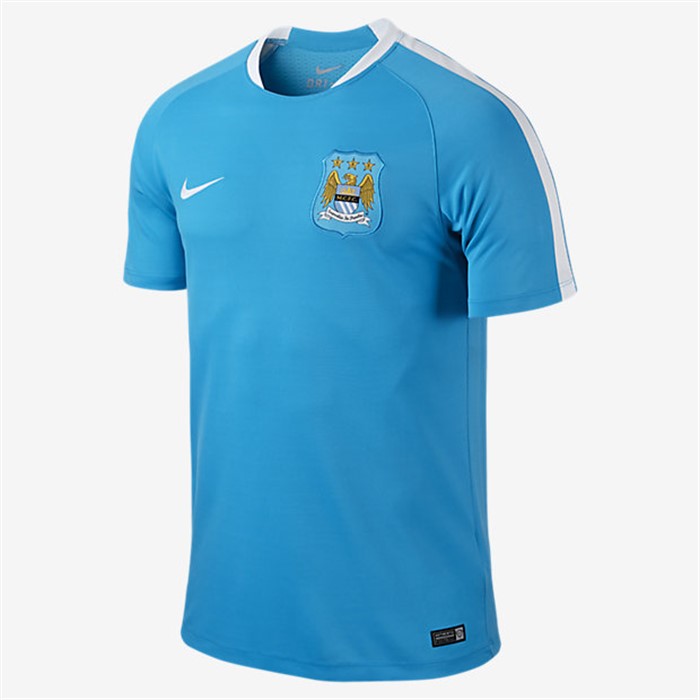 Licht -blauw -city -trainingsshirt -2015-2016