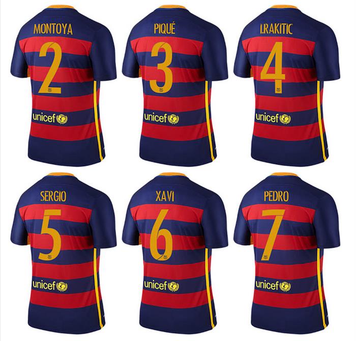 Mondstuk Archaïsch Licht Officiële bedrukking Barcelona voetbalshirt 2015-2016 - Voetbalshirts.com