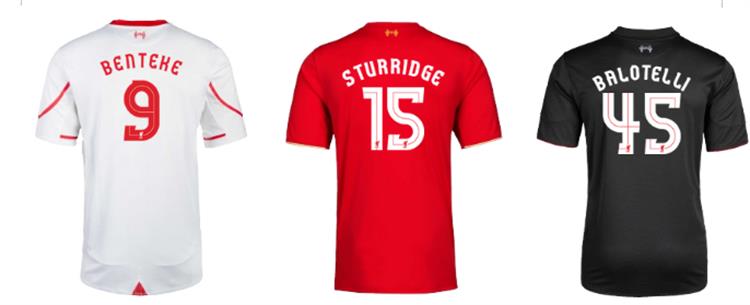 Officiele -liverpool -bedrukking -liverpool -shirts