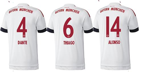 Officiele -bedrukking -bayern -munchen -uitshirt -2015-2016