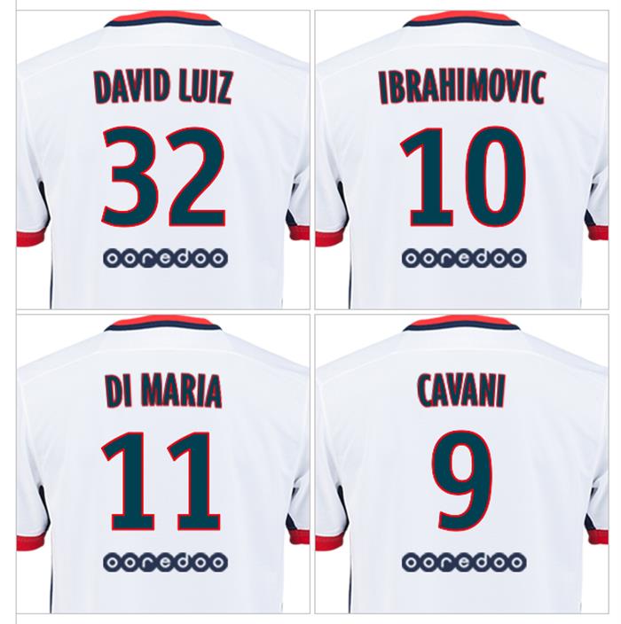 Psg -bedrukking -uitshirt -2015-2016