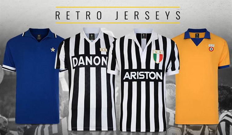 Juventus -retro -voetbalshirts