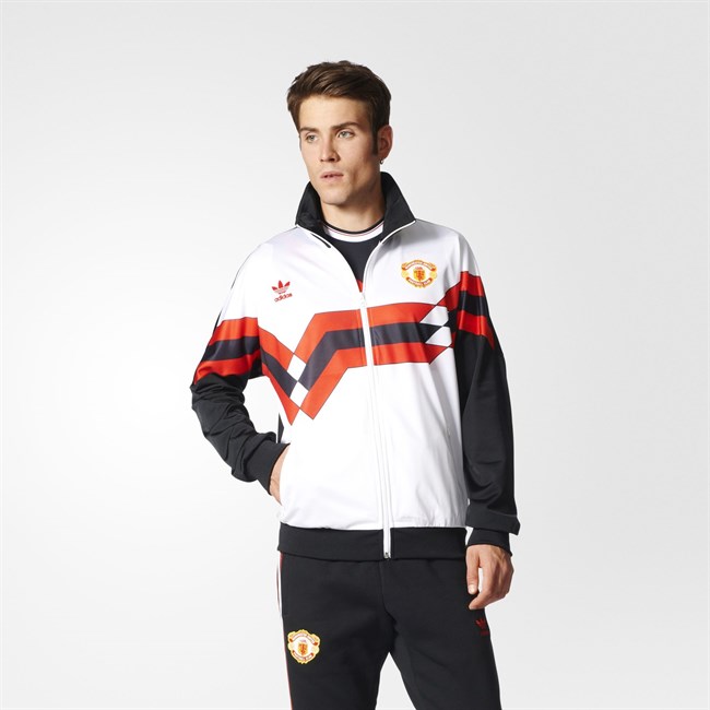 Vintage -trainingsjack -adidas -originals -man -united