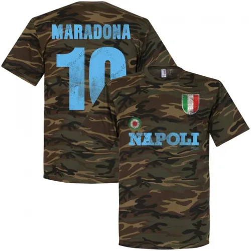 Napoli Maradona camouflage t-shirt