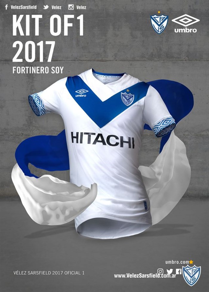 Velez -sarsfield -thuisshirt