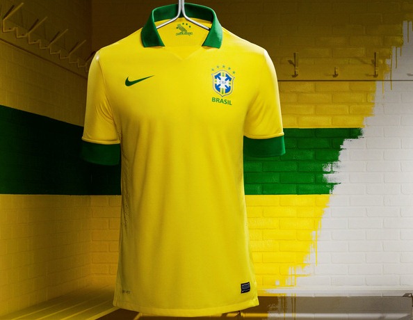 Brazilie thuisshirt 2013-2014
