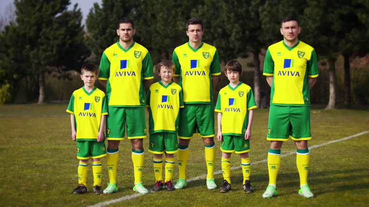 Norwich City thuisshirt 2013/2014