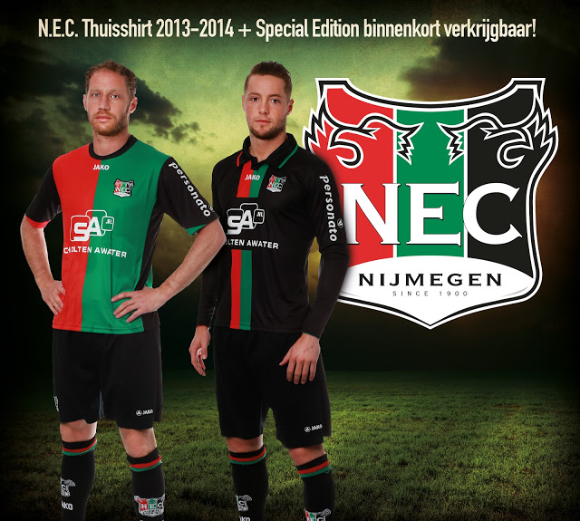 NEC Nijmegen thuisshirt 2013-2014