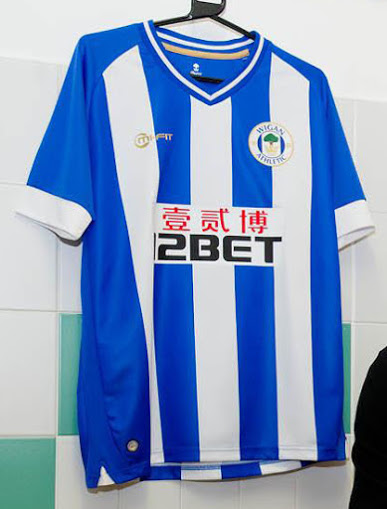 Wigan Athletic thuisshirt 2013/2014