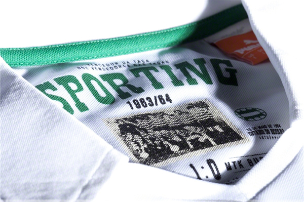 Sporting Lissabon thuisshirt detail 2013