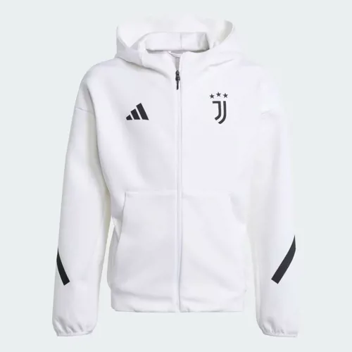 Juventus ZNE anthem trainingsjack kinderen 2025-2026 - Wit/Zwart