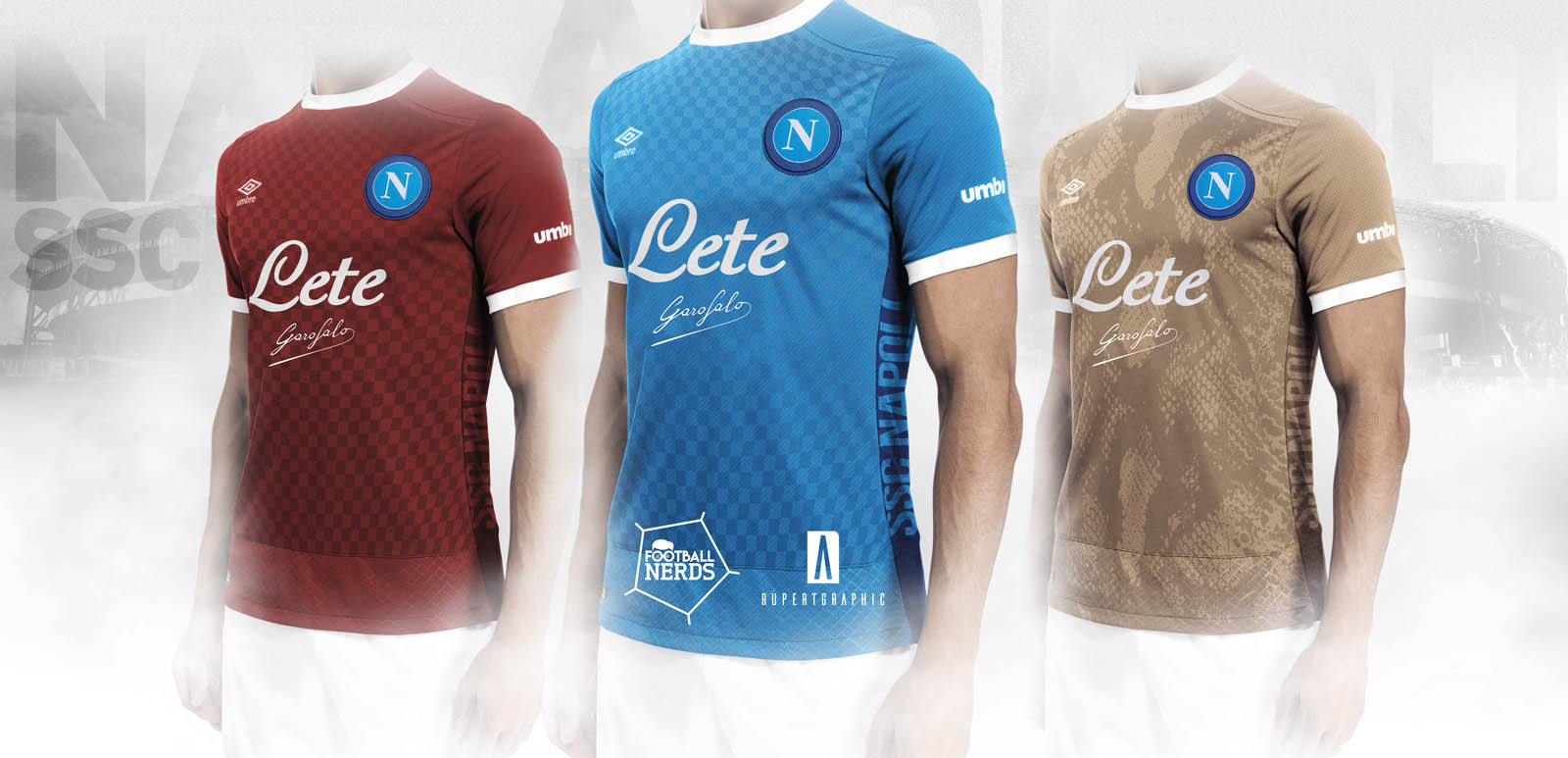 Napoli Umbro concept voetbalshirts Rupertgraphic