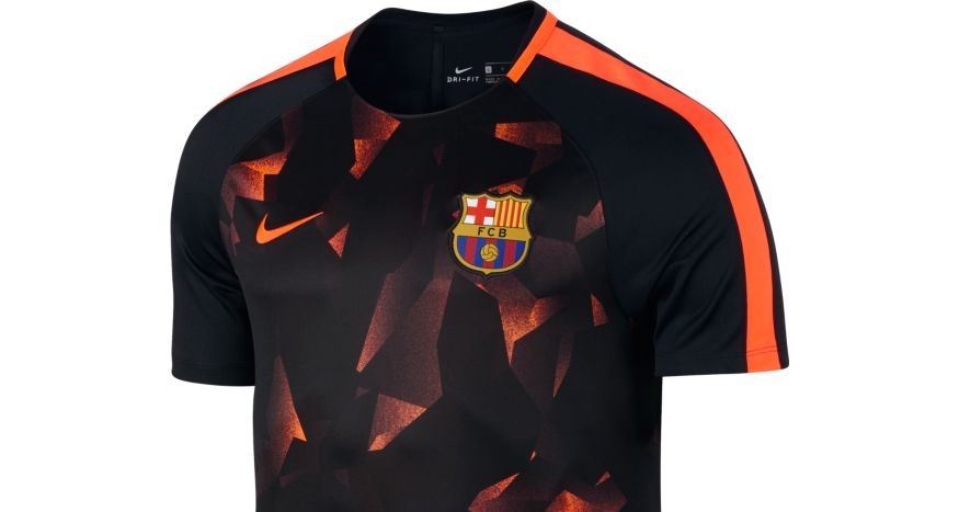 Barcelona Champions League warming-up shirt 2017-2018 uitgelekt