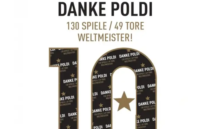 Limited edition Duitsland Podolski voetbalshirts gelanceerd