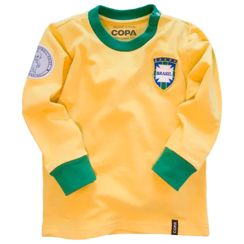 Brazilië retro voetbalshirt baby's