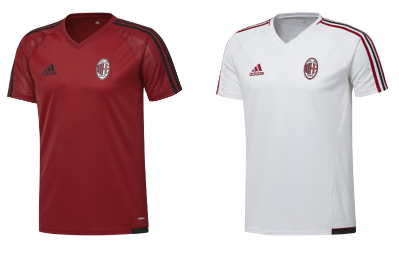 AC Milan trainingsshirt 2017-2018 uitgelekt
